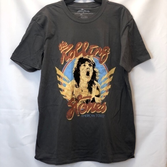 The Rolling Stones American Tour 72' Vintage Inspired Band Concert Tee Size 14 - Picture 2 of 6